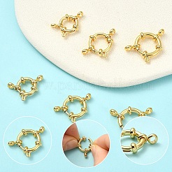6Pcs 3 Styles Ion Plating(IP) 304 Stainless Steel Spring Ring Clasps&nbsp;STAS-YW0003-53