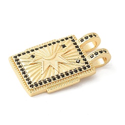 Brass Micro Pave Cubic Zirconia Pendants&nbsp;KK-U053-20G-01