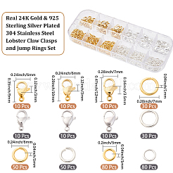60Pcs 304 Stainless Steel Lobster Claw Clasps&nbsp;STAS-BBC0009-95