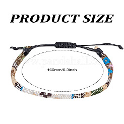 1Pc Bohemian Style Handmade Cotton Cord Braided Bracelets for Women&nbsp;BJEW-LP0004-17
