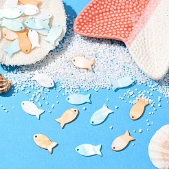 10Pcs Natural Shell Pendants&nbsp;SHEL-YW0001-12