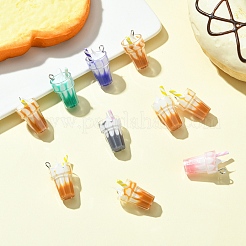 10Pcs Resin Pendants&nbsp;CRES-YW0002-45
