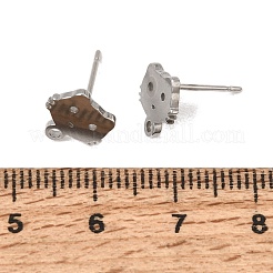 304 Stainless Steel Stud Earring Findings&nbsp;SA-CBAAD0D-11P