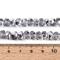 Electroplate Transparent Glass Beads Strands&nbsp;X-EGLA-N022-04A-C01