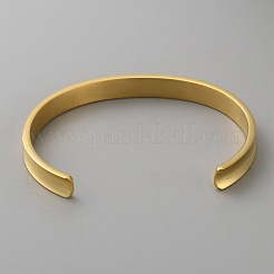 Stainless Steel Open Cuff Bangles&nbsp;BJEW-WH0516-03G