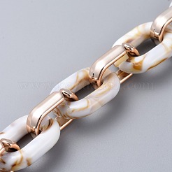 Imitation Gemstone Style Acrylic Handmade Cable Chains&nbsp;X-AJEW-JB00517-02