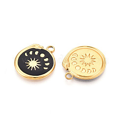 304 Stainless Steel Pendants Ion Plating(IP)&nbsp;STAS-N108-23B-G