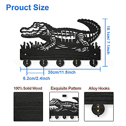Wood & Iron Wall Mounted Hangers&nbsp;HJEW-WH0055-074