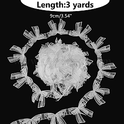 3 Yards Polyester Embroidery 3D Bowknot Lace Trims&nbsp;OCOR-AR0001-80
