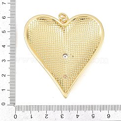 Brass Micro Pave Cubic Zirconia Big Pendants&nbsp;KK-C162-063G-03
