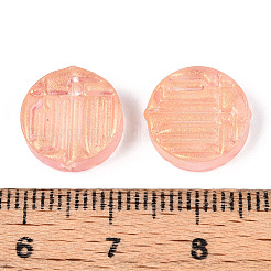 Transparent Spray Painted Glass Beads&nbsp;GLAA-S190-007A-06