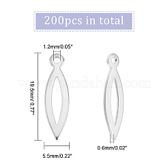 201 Stainless Steel Pendants&nbsp;STAS-DC0009-92