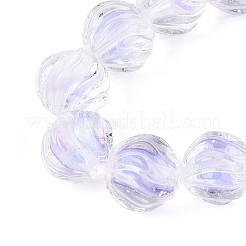 Textured Inner Flower Handmade Lampwork Beads&nbsp;LAMP-T024-07E