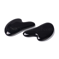 Natural Black Obsidian Gua Sha Boards&nbsp;G-I313-01