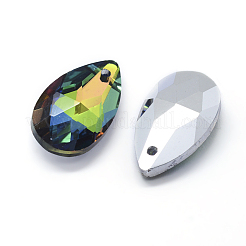 Faceted Glass Pendants&nbsp;GLAA-F069-L-B01