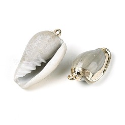 Electroplated Natural Shell Pendants&nbsp;BSHE-T015-01