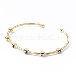 Brass Cuff Bangles&nbsp;BJEW-A134-02G-04