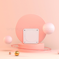 2 Sets 2 Style Transparent Square Acrylic Magnetic Coin Display Holder Case&nbsp;ODIS-FH0001-15