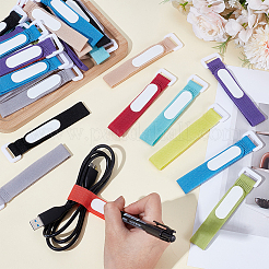 80Pcs Nylon & Polyester Self-adhesive Cable Tie with Hook and Loop Straps&nbsp;FIND-WA0001-16