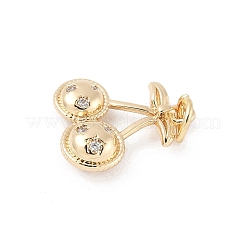 Brass Micro Pave Cubic Zirconia Pendants&nbsp;LS-KK-Z107-13G