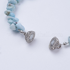 Natural Larimar Bracelets&nbsp;BJEW-JB03476-04