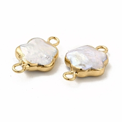 Baroque Natural Keshi Pearl Connector Charms&nbsp;PEAR-P004-22B-KCG01