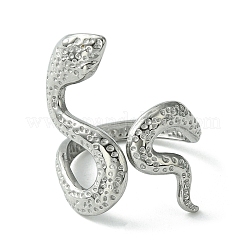 Non-Tarnish 304 Stainless Steel Open Cuff Ring&nbsp;RJEW-L110-034P