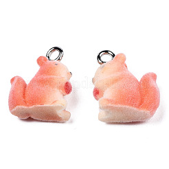 Flocky Resin Pendants&nbsp;X-RESI-N032-05