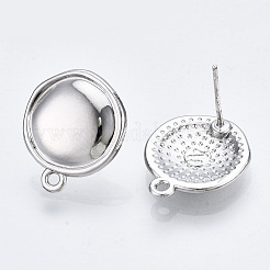 Alloy Stud Earring Findings&nbsp;PALLOY-T064-83P-RS