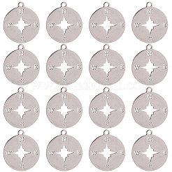 16Pcs 201 Stainless Steel Pendants&nbsp;STAS-BBC0008-42P