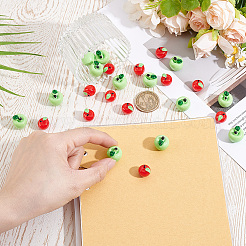 40Pcs 2 Colors Opaque Resin Cabochons&nbsp;RESI-CP0001-17
