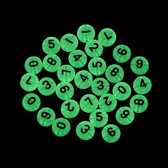 Luminous Transparent Acrylic Beads&nbsp;TACR-Q013-06A