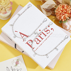 4Pcs 2 Style Alloy Rhinestone Shoe Chains&nbsp;DIY-GF0007-31