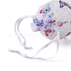 Rectangle Printed Organza Drawstring Bags&nbsp;LS-CON-PW0001-057A