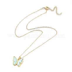 Brass Pendant Necklaces&nbsp;NJEW-L146-32