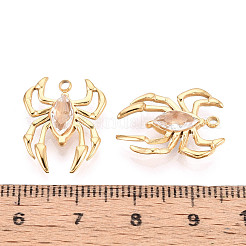 304 Stainless Steel and Rhinestone Pendants&nbsp;STAS-T071-05B-G