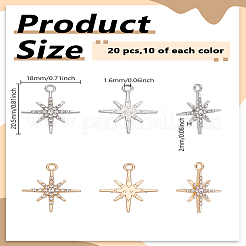 20Pcs 2 Colors Rack Plating Alloy Pendants&nbsp;FIND-LP0005-89
