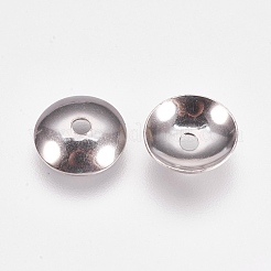 Non-Tarnish Apetalous 201 Stainless Steel Bead Caps&nbsp;STAS-L205-13D