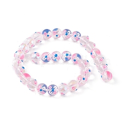 Transparent Glass Beads Strands&nbsp;LAMP-F029-01A