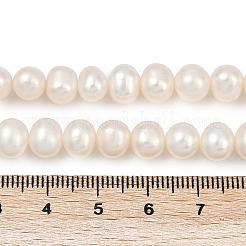 Natural Cultured Freshwater Pearl Beads Strands&nbsp;PEAR-I007-07X-01A