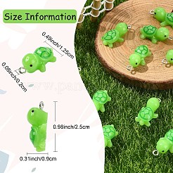 10Pcs Opaque Resin Pendants&nbsp;RESI-YW0002-10D