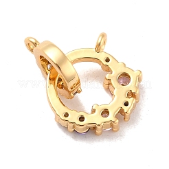 Eco-Friendly Brass Micro Pave Cubic Zirconia Pendants&nbsp;KK-K268-20G