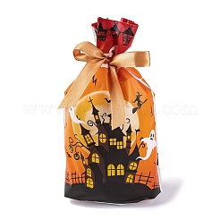 50Pcs Rectangle Halloween Candy Plastic Bags&nbsp;ABAG-U001-01M