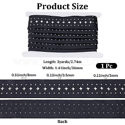 3 Yards PU Leather & Stainless Steel Rivet Straps&nbsp;DIY-GF0013-43A