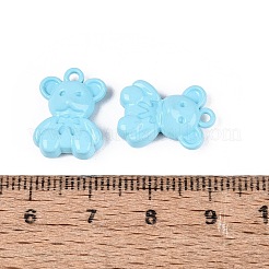 Spray Painted Alloy Pendants&nbsp;PALLOY-Q466-03E
