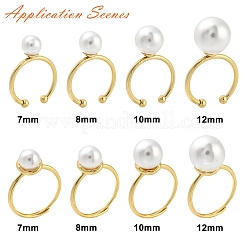 Brass Open Cuff Ring Settings&nbsp;LS-KK-G518-10G-04