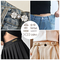 8 Styles Alloy Adjustable Jean Button Pins&nbsp;BUTT-DJ0001-23