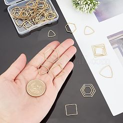 54Pcs 9 Style 304 Stainless Steel Linking Rings&nbsp;STAS-UN0031-44