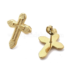 304 Stainless Steel Stud Earrings for Women&nbsp;EJEW-K271-03C-G