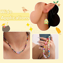 6Pcs 6 Colors Painted Glass Beads&nbsp;LAMP-CJ0002-93